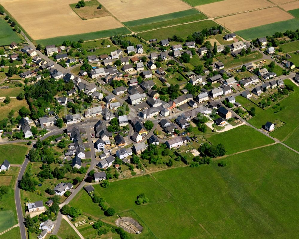 Wirschweiler von oben - Ortsansicht der Ortsgemeinde Wirschweiler im Bundesland Rheinland-Pfalz