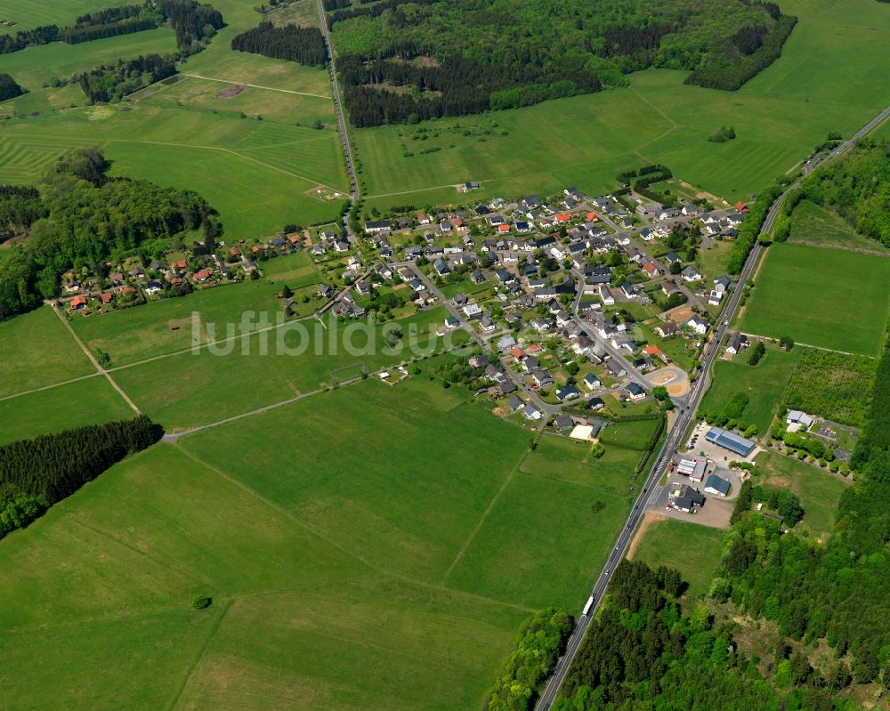 Luftaufnahme Zehnhausen bei Rennerod - Ortsansicht der Ortsgemeinde Zehnhausen bei Rennerod im Bundesland Rheinland-Pfalz