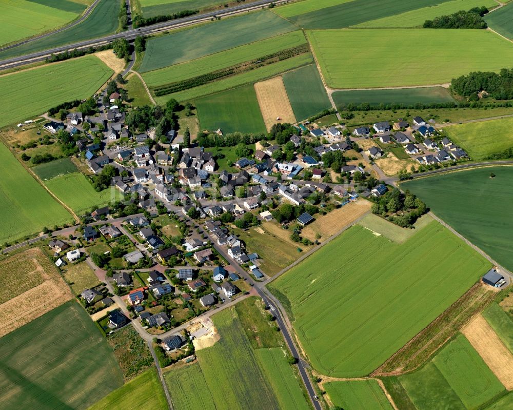 Luftaufnahme Zettingen - Ortsansicht der Ortsgemeinde Zettingen im Bundesland Rheinland-Pfalz