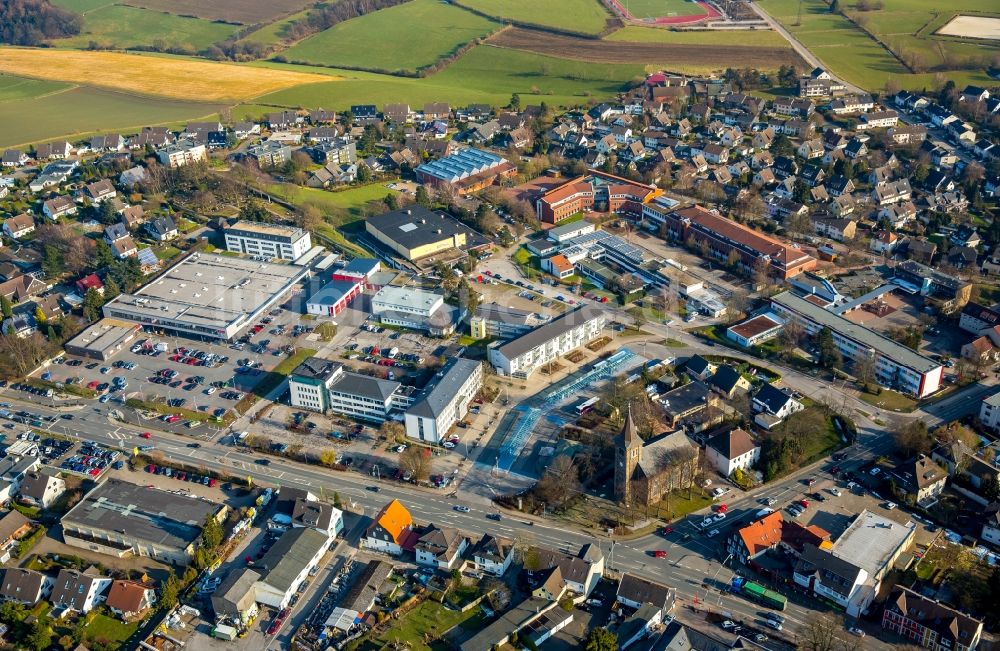 Luftaufnahme Hasslinghausen - Ortsansicht des Ortskerns von Hasslinghausen im Bundesland Nordrhein-Westfalen