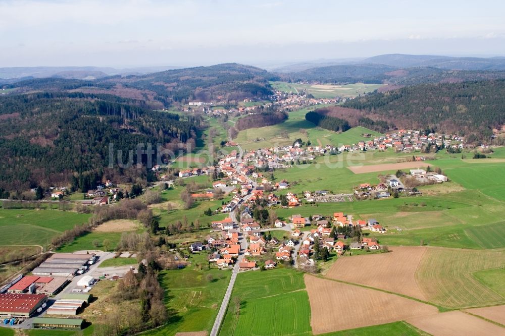 Wald-Michelbach aus der Vogelperspektive: Ortsansicht im Ortsteil Affolterbach in Wald-Michelbach im Bundesland Hessen