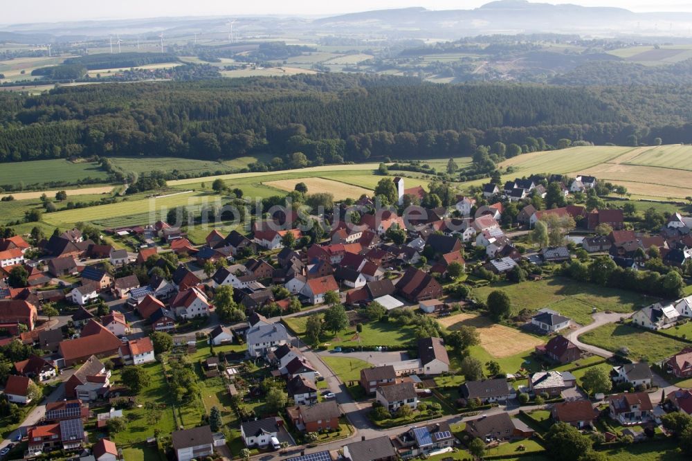 Luftbild Marienmünster - Ortsansicht im Ortsteil Altenbergen in Marienmünster im Bundesland Nordrhein-Westfalen