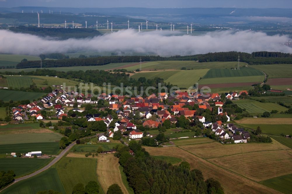 Luftaufnahme Marienmünster - Ortsansicht im Ortsteil Altenbergen in Marienmünster im Bundesland Nordrhein-Westfalen