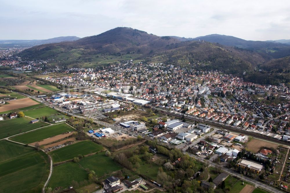 Luftbild Bensheim - Ortsansicht im Ortsteil Auerbach in Bensheim im Bundesland Hessen