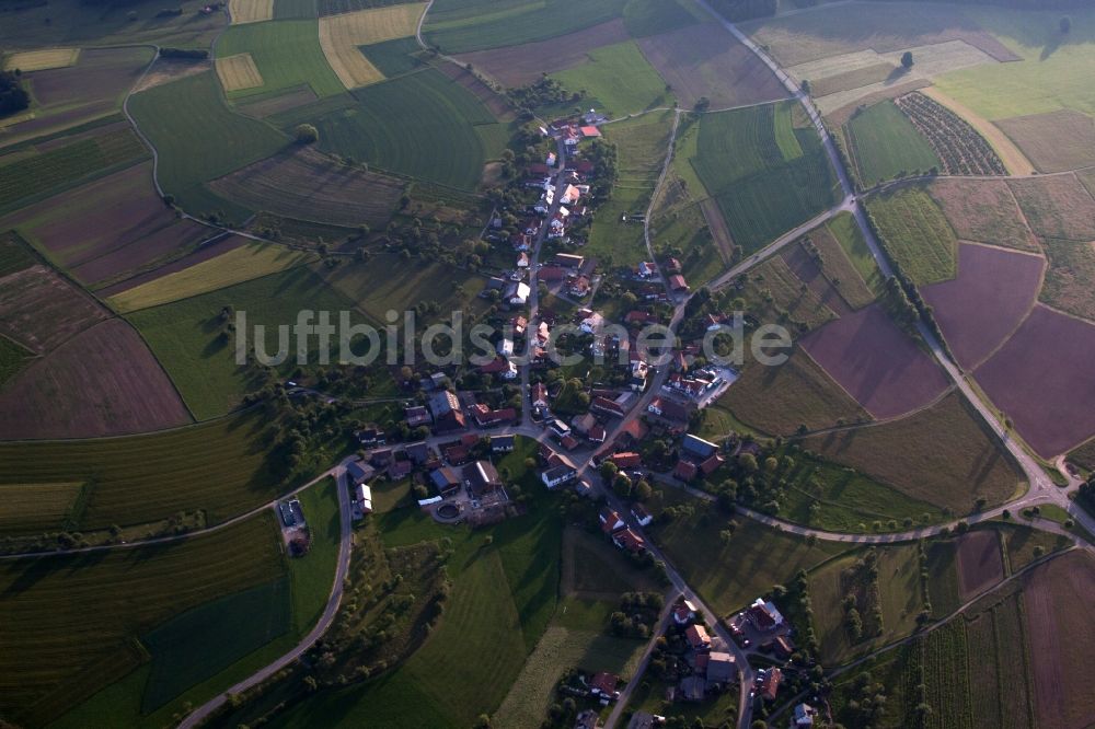 Luftbild Limbach - Ortsansicht im Ortsteil Balsbach in Limbach im Bundesland Baden-Württemberg