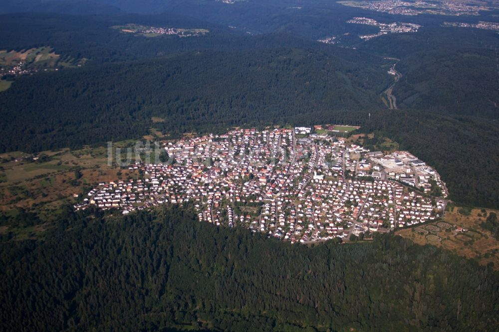 Luftbild Pforzheim - Ortsansicht im Ortsteil Büchenbronn in Pforzheim im Bundesland Baden-Württemberg