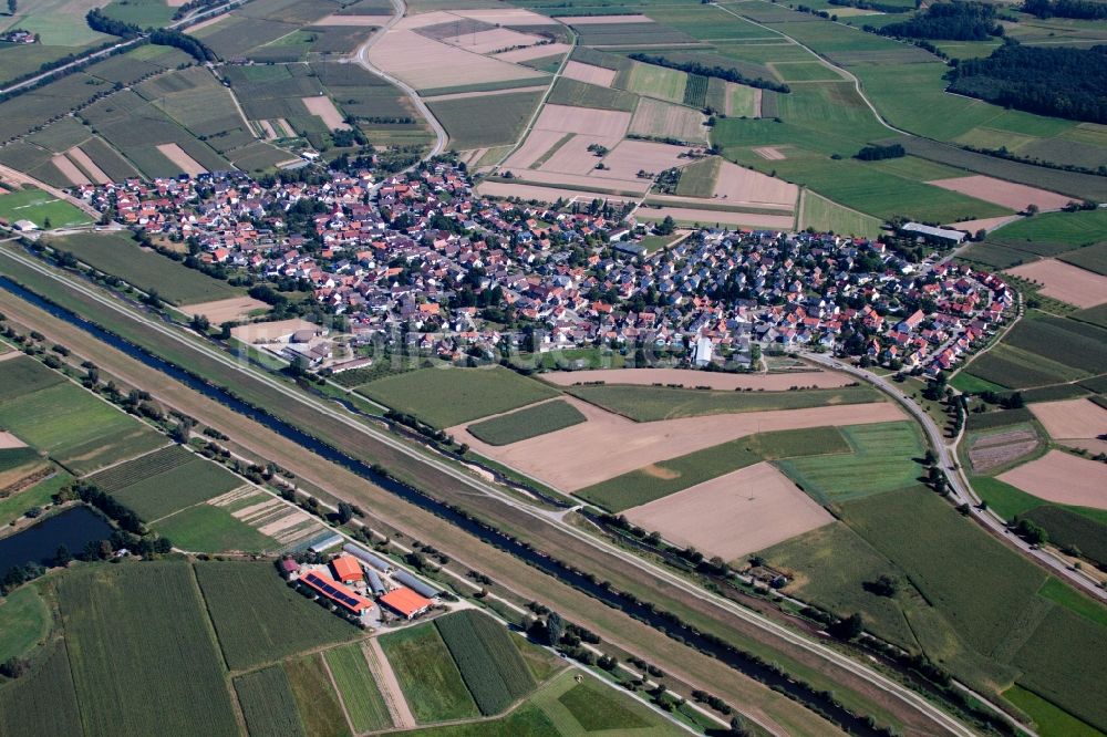 Offenburg von oben - Ortsansicht im Ortsteil Bühl an der Kinzig in Offenburg im Bundesland Baden-Württemberg, Deutschland