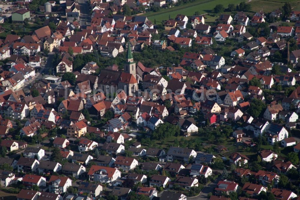 Luftbild Ammerbuch - Ortsansicht im Ortsteil Entringen in Ammerbuch im Bundesland Baden-Württemberg