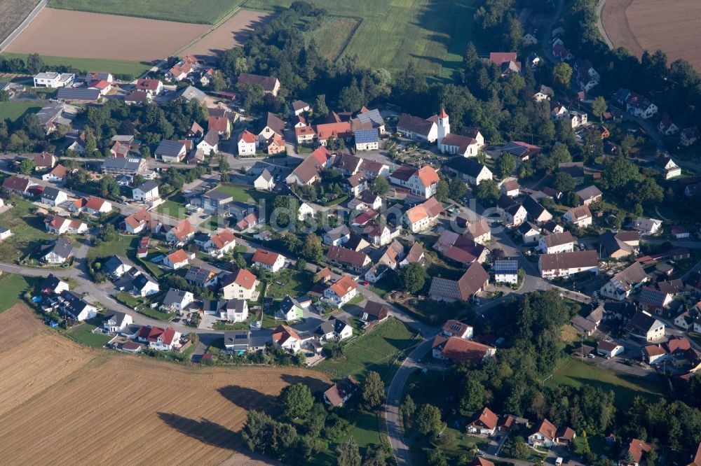 Luftbild Ertingen - Ortsansicht im Ortsteil Erisdorf in Ertingen im Bundesland Baden-Württemberg