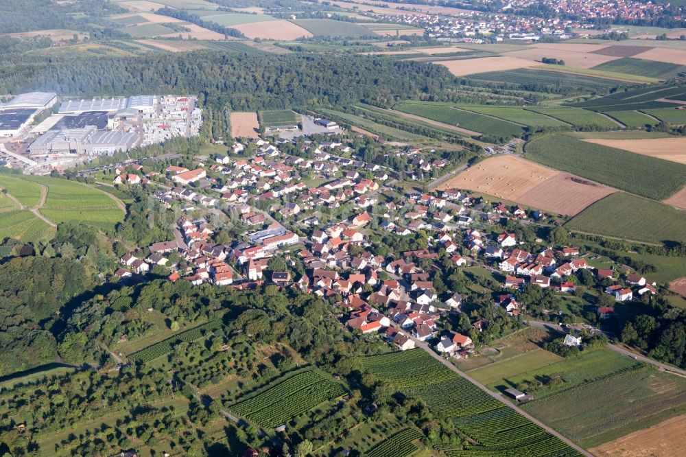 Luftbild Güglingen - Ortsansicht im Ortsteil Frauenzimmern in Güglingen im Bundesland Baden-Württemberg