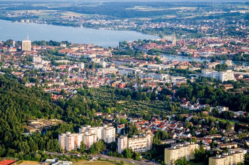 Luftaufnahme Konstanz - Ortsansicht im Ortsteil Fürstenberg in Konstanz im Bundesland Baden-Württemberg, Deutschland