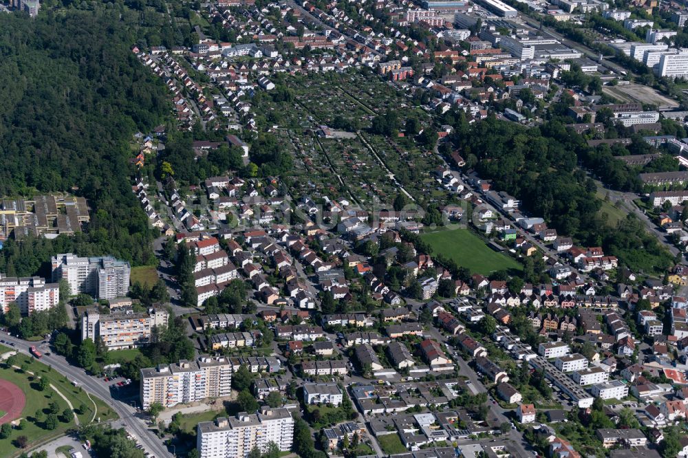 Konstanz aus der Vogelperspektive: Ortsansicht im Ortsteil Fürstenberg in Konstanz im Bundesland Baden-Württemberg, Deutschland