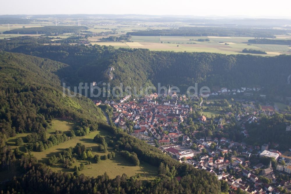 Luftaufnahme Blaubeuren - Ortsansicht im Ortsteil Gerhausen in Blaubeuren im Bundesland Baden-Württemberg