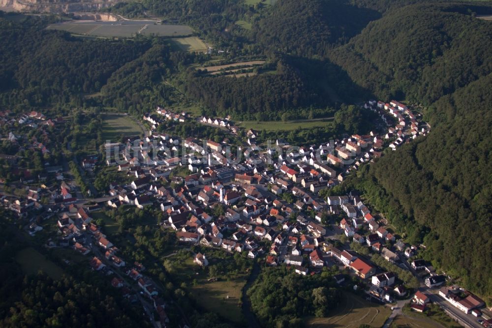 Luftbild Blaubeuren - Ortsansicht im Ortsteil Gerhausen in Blaubeuren im Bundesland Baden-Württemberg