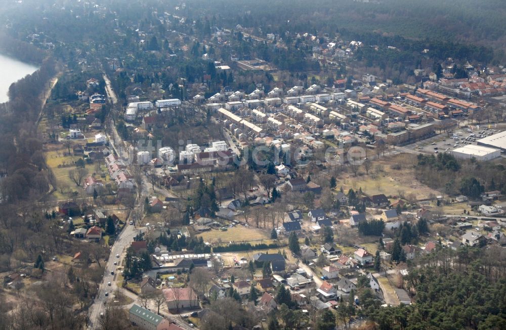 Luftbild Potsdam - Ortsansicht im Ortsteil Groß Glienicke in Potsdam im Bundesland Brandenburg