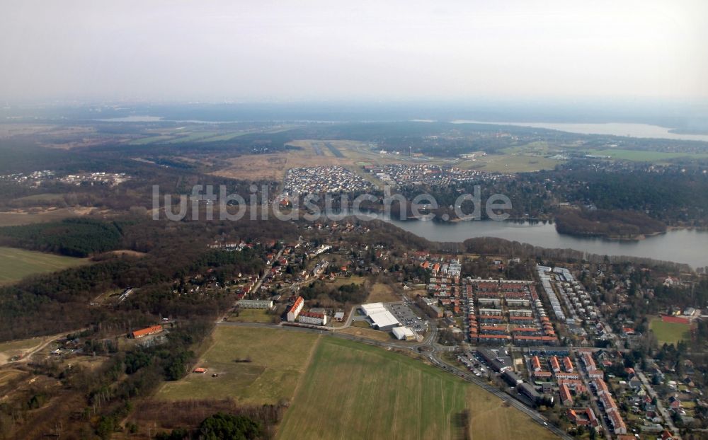 Luftbild Potsdam - Ortsansicht im Ortsteil Groß Glienicke in Potsdam im Bundesland Brandenburg