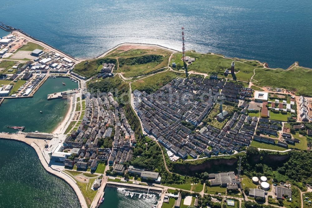 Helgoland von oben - Ortsansicht im Ortsteil Hamburg Metropolitan Area in Helgoland im Bundesland Schleswig-Holstein