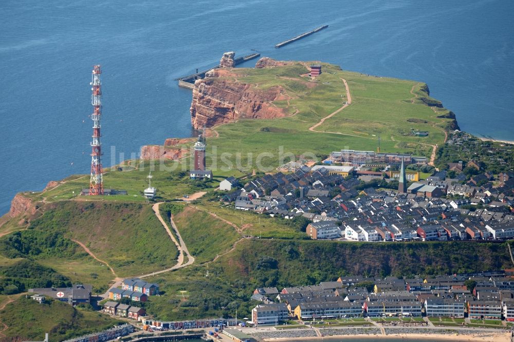 Luftaufnahme Helgoland - Ortsansicht im Ortsteil Hamburg Metropolitan Area in Helgoland im Bundesland Schleswig-Holstein