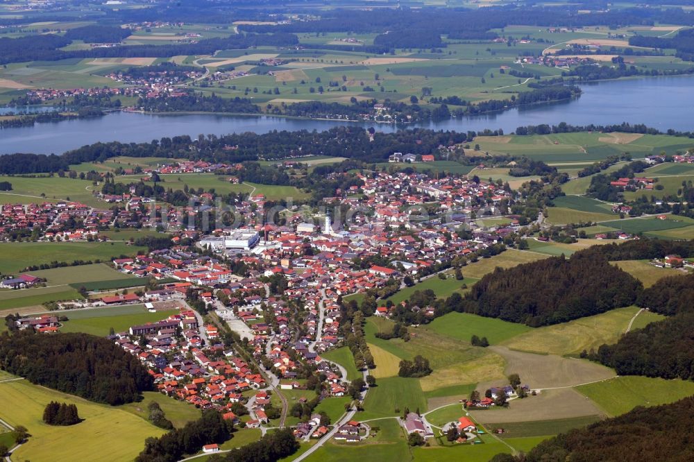 Luftbild Waging am See - Ortsansicht im Ortsteil Kammering in Waging am See im Bundesland Bayern, Deutschland