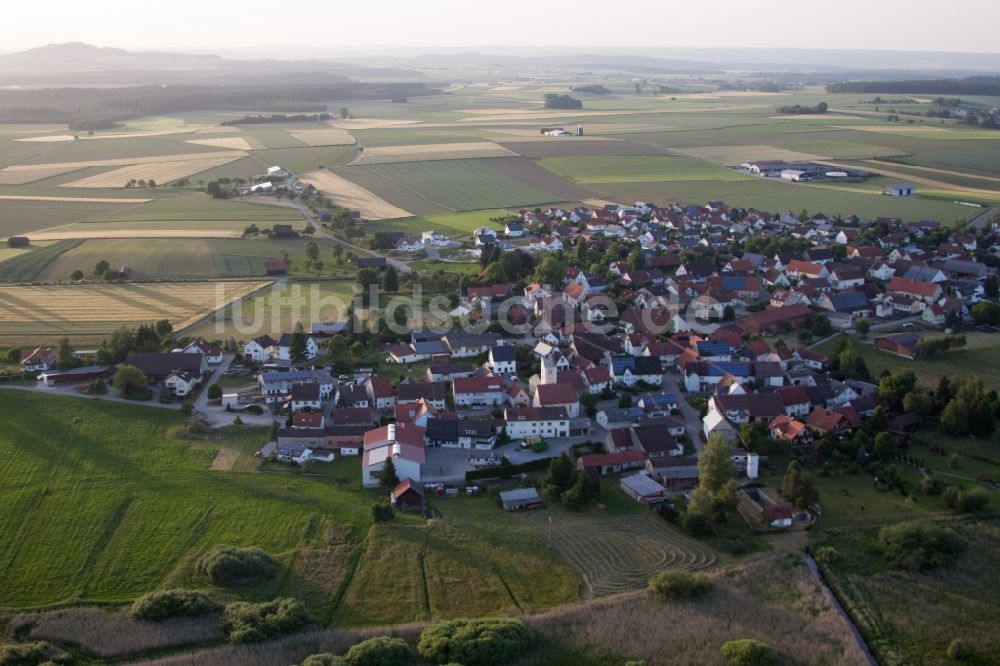 Alleshausen von oben - Ortsansicht im Ortsteil Kappel in Alleshausen im Bundesland Baden-Württemberg