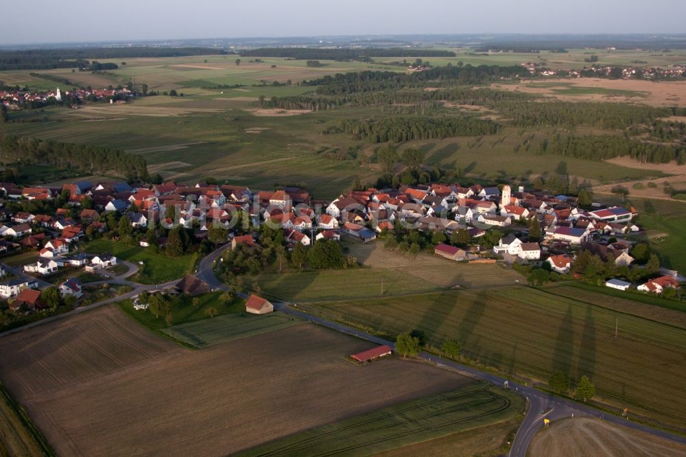 Luftbild Alleshausen - Ortsansicht im Ortsteil Kappel in Alleshausen im Bundesland Baden-Württemberg