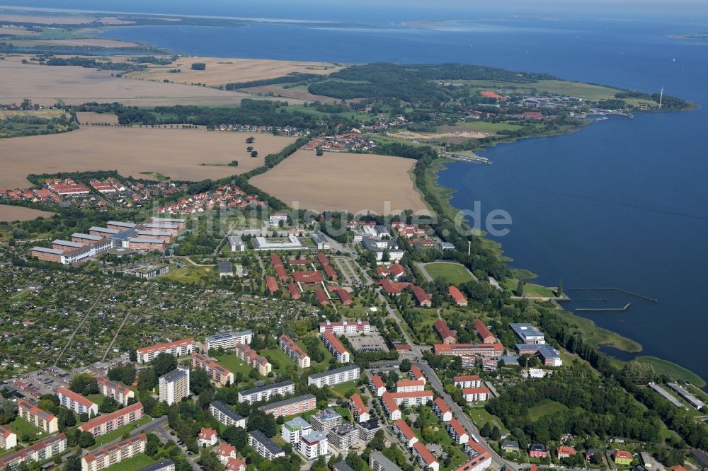 Stralsund aus der Vogelperspektive: Ortsansicht im Ortsteil Klein Kedingshagen in Stralsund im Bundesland Mecklenburg-Vorpommern