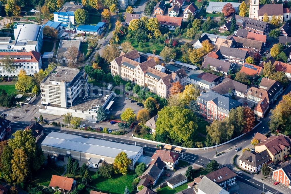 Luftaufnahme Kehl - Ortsansicht im Ortsteil Kork in Kehl im Bundesland Baden-Württemberg, Deutschland