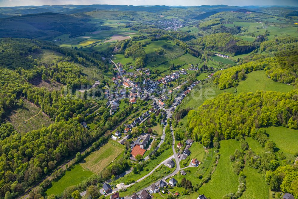 Luftbild Brilon - Ortsansicht im Ortsteil Messinghausen in Brilon im Bundesland Nordrhein-Westfalen