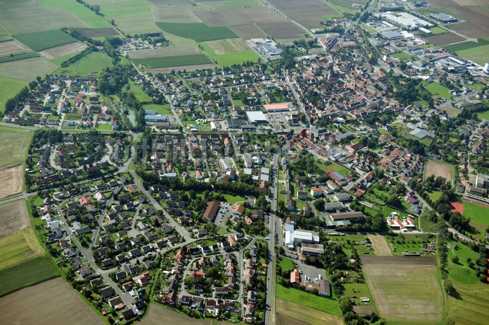 Luftbild Hofheim in Unterfranken - Ortsansicht im Ortsteil Mühle (untere) in Hofheim in Unterfranken im Bundesland Bayern, Deutschland