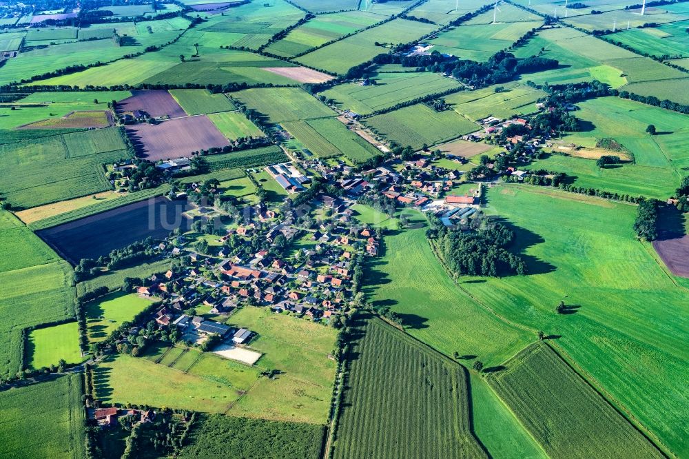 Ahlerstedt von oben - Ortsansicht im Ortsteil Ottendorf in Ahlerstedt im Bundesland Niedersachsen, Deutschland