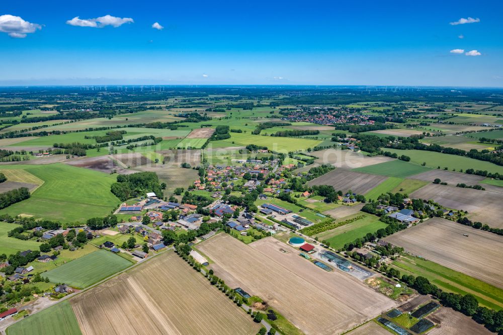 Ahlerstedt von oben - Ortsansicht im Ortsteil Ottendorf in Ahlerstedt im Bundesland Niedersachsen, Deutschland