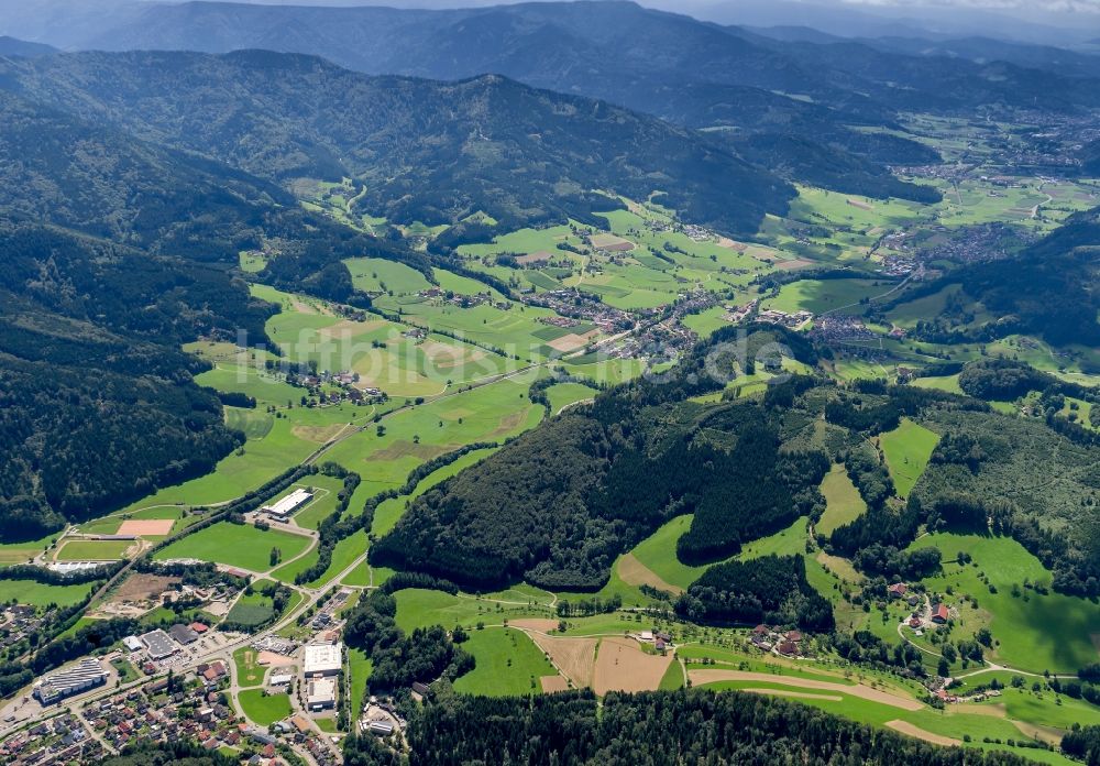 Luftbild Elzach - Ortsansicht im Ortsteil Prechtal in Elzach im Bundesland Baden-Württemberg