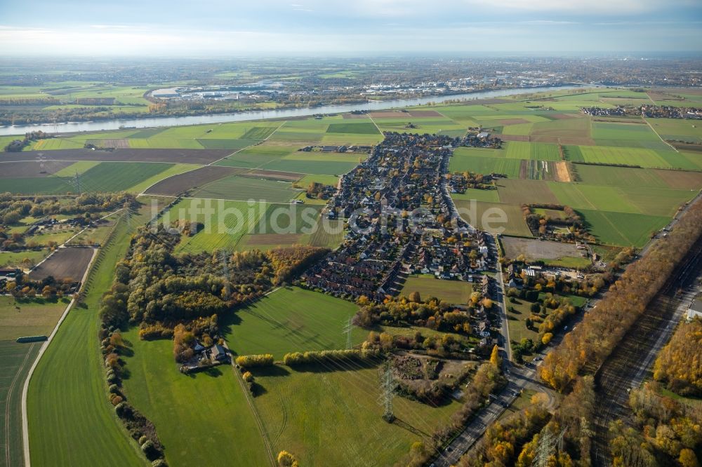 Luftbild Duisburg - Ortsansicht im Ortsteil Serm in Duisburg im Bundesland Nordrhein-Westfalen, Deutschland