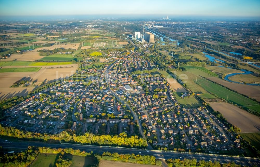 Luftbild Werne - Ortsansicht im Ortsteil Stockum in Werne im Bundesland Nordrhein-Westfalen