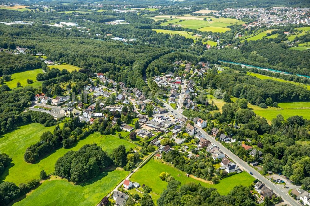 Luftbild Gevelsberg - Ortsansicht im Ortsteil Uellendahl in Gevelsberg im Bundesland Nordrhein-Westfalen, Deutschland