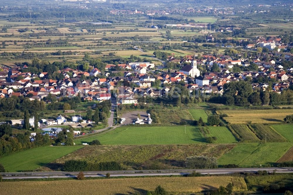 Appenweier aus der Vogelperspektive: Ortsansicht im Ortsteil Urloffen in Appenweier im Bundesland Baden-Württemberg