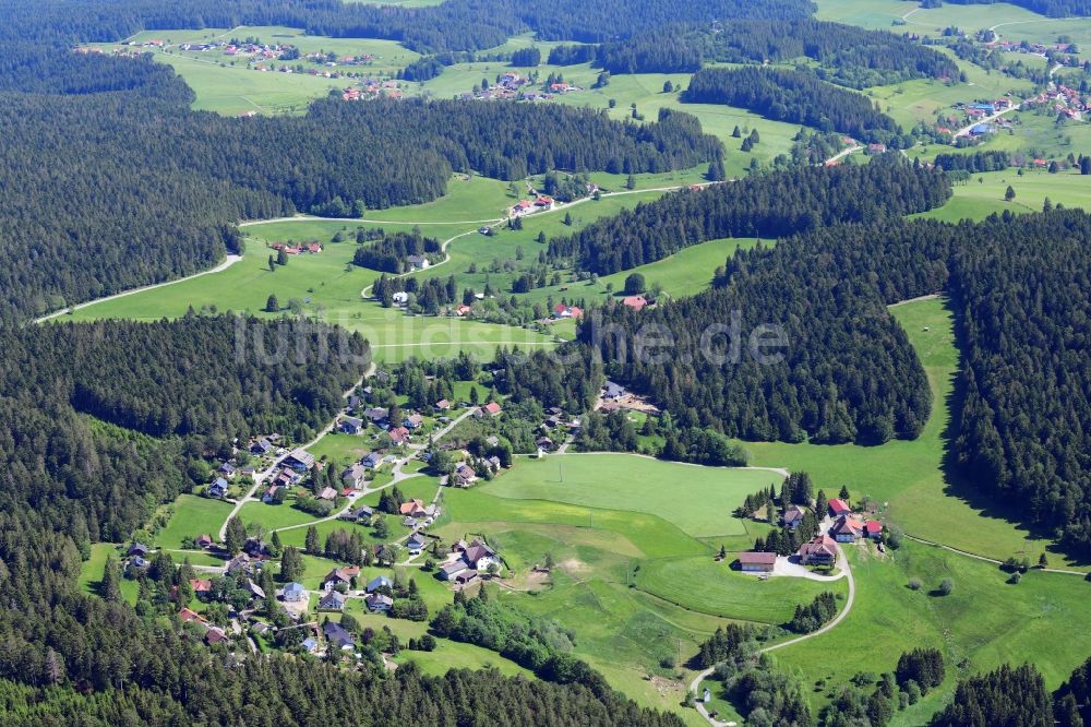 Luftaufnahme Herrischried - Ortsansicht im Ortsteil Wehrhalden und Kleinherrischwand in Herrischried im Bundesland Baden-Württemberg, Deutschland