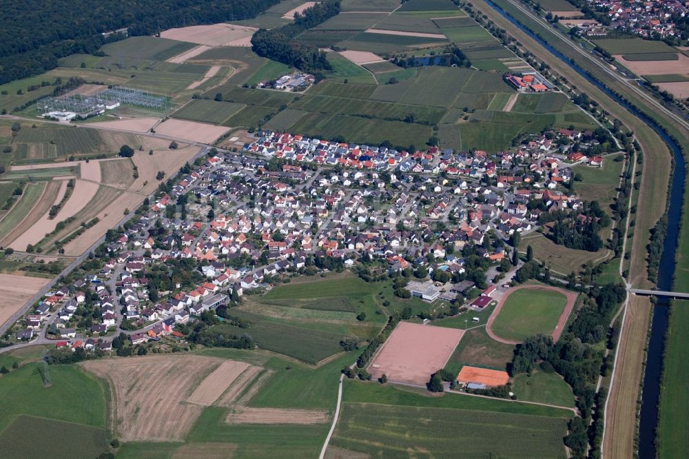 Luftaufnahme Offenburg - Ortsansicht im Ortsteil Weier an der Kinzig in Offenburg im Bundesland Baden-Württemberg, Deutschland