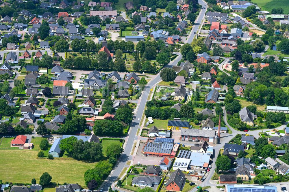 Luftaufnahme Ostenfeld - Ortsansicht in Ostenfeld im Bundesland Schleswig-Holstein, Deutschland