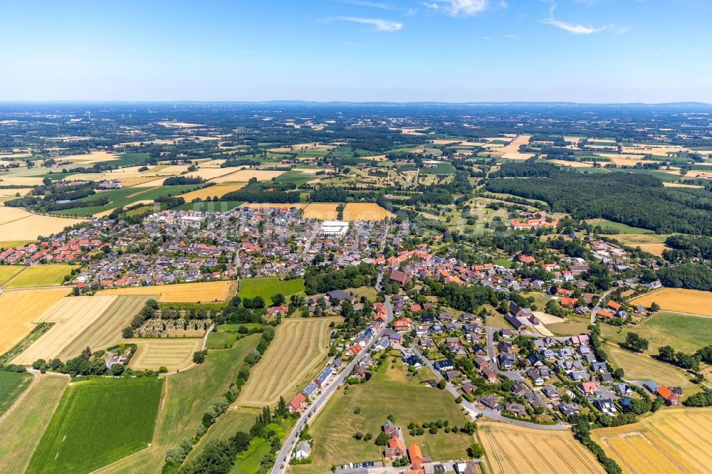 Luftaufnahme Ostenfelde - Ortsansicht in Ostenfelde im Bundesland Nordrhein-Westfalen, Deutschland