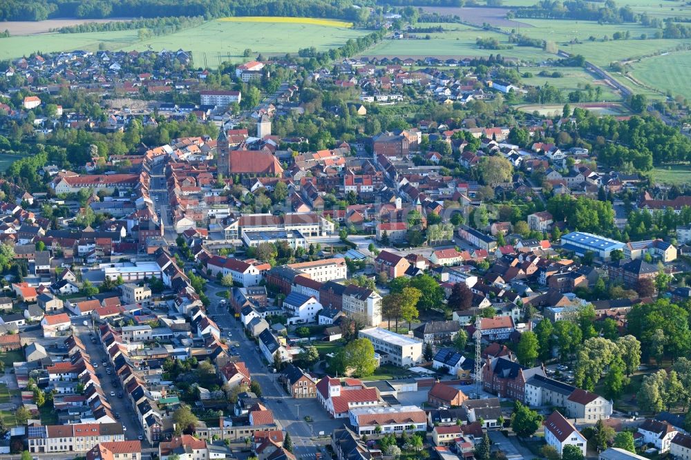 Luftbild Osterburg (Altmark) - Ortsansicht in Osterburg (Altmark) im Bundesland Sachsen-Anhalt, Deutschland