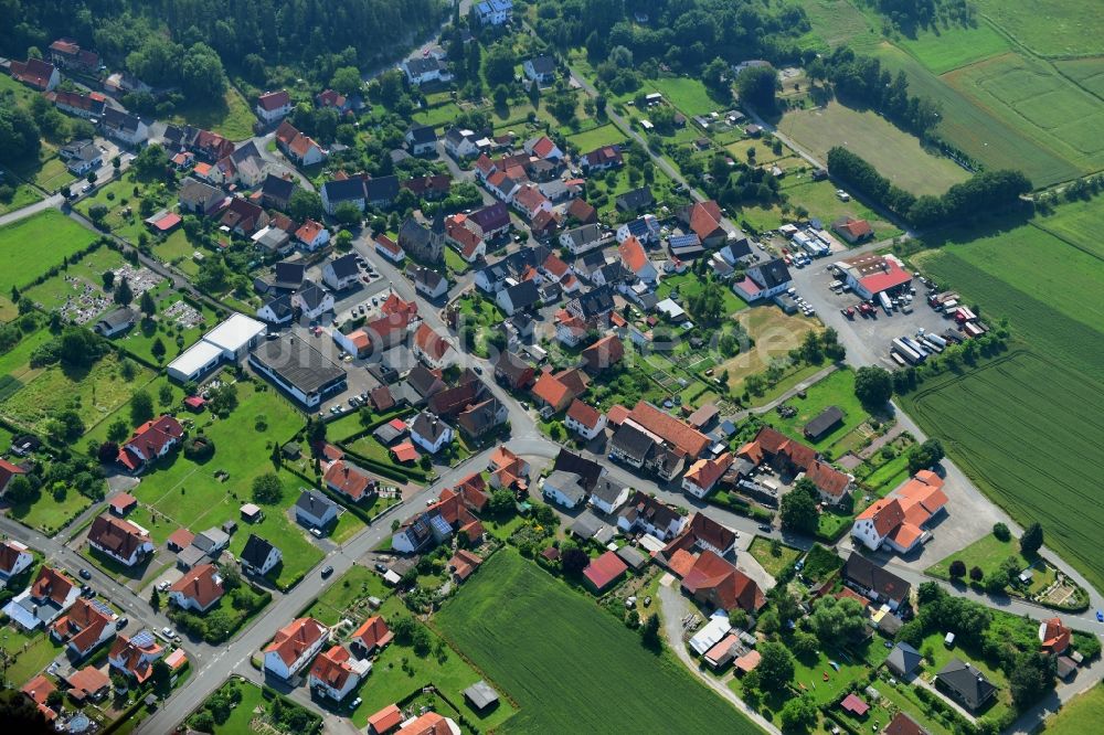 Luftaufnahme Ostheim - Ortsansicht in Ostheim im Bundesland Hessen, Deutschland