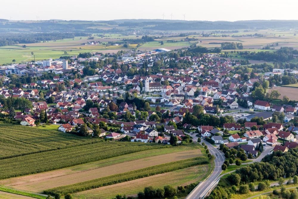 Ostrach von oben - Ortsansicht in Ostrach im Bundesland Baden-Württemberg, Deutschland