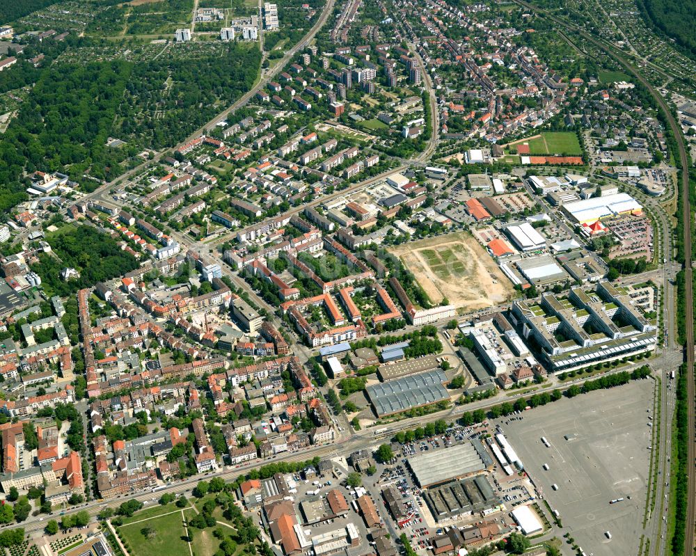 Luftbild Oststadt - Ortsansicht in Oststadt im Bundesland Baden-Württemberg, Deutschland