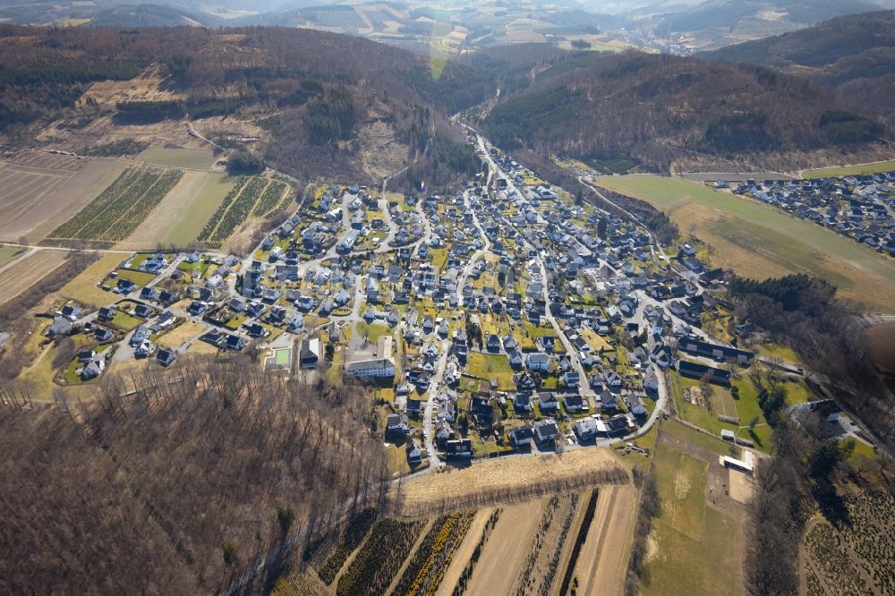 Luftbild Ostwig - Ortsansicht in Ostwig im Bundesland Nordrhein-Westfalen, Deutschland