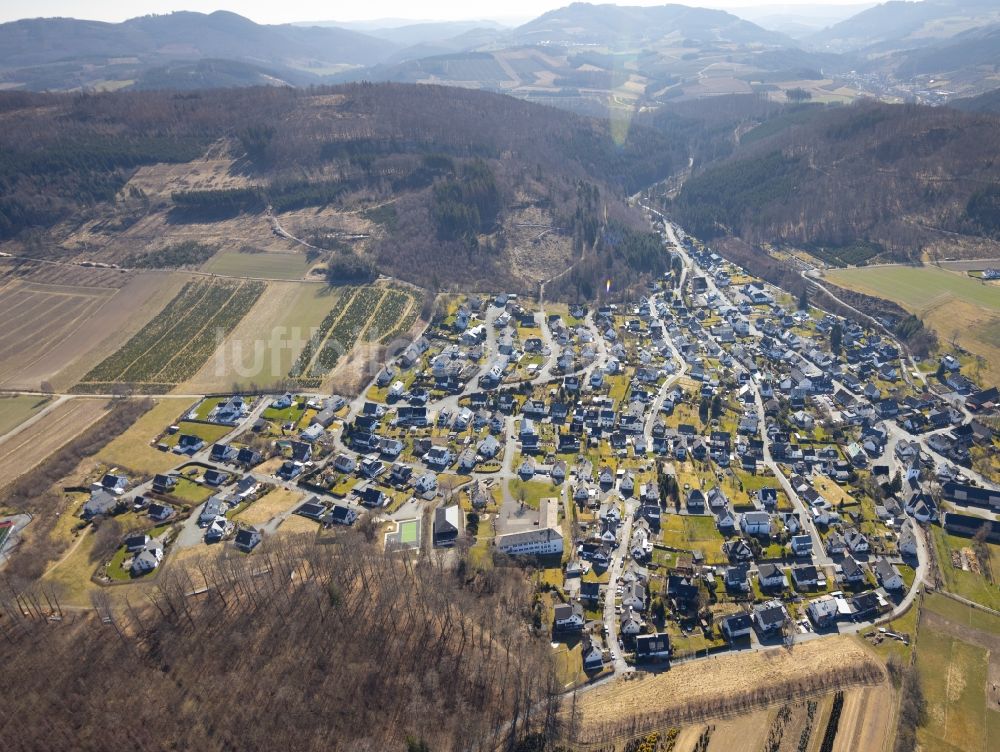 Luftaufnahme Ostwig - Ortsansicht in Ostwig im Bundesland Nordrhein-Westfalen, Deutschland