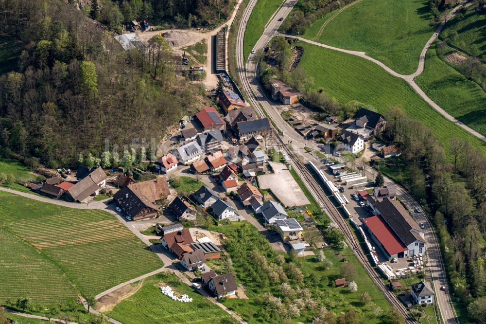 Luftbild Ottenhöfen im Schwarzwald - Ortsansicht in Ottenhöfen im Schwarzwald im Bundesland Baden-Württemberg, Deutschland