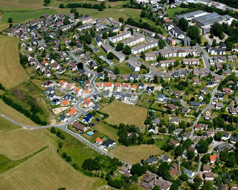 Luftaufnahme Padberg - Ortsansicht in Padberg im Bundesland Nordrhein-Westfalen, Deutschland