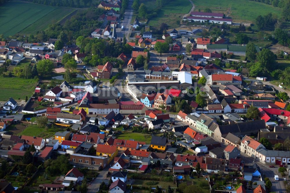 Peißen von oben - Ortsansicht in Peißen im Bundesland Sachsen-Anhalt, Deutschland