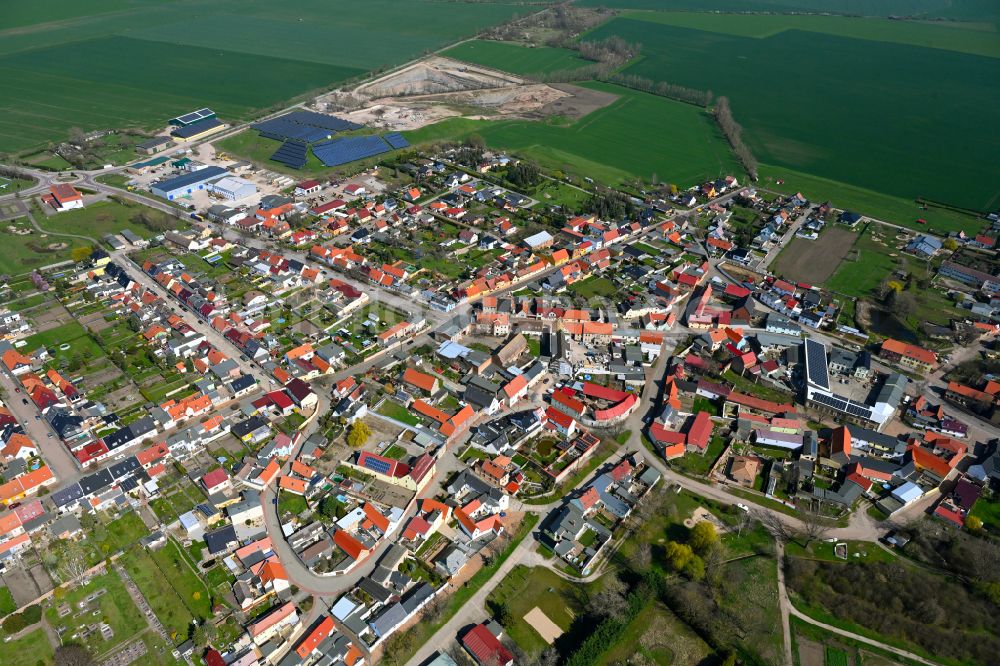 Luftaufnahme Peißen - Ortsansicht in Peißen im Bundesland Sachsen-Anhalt, Deutschland